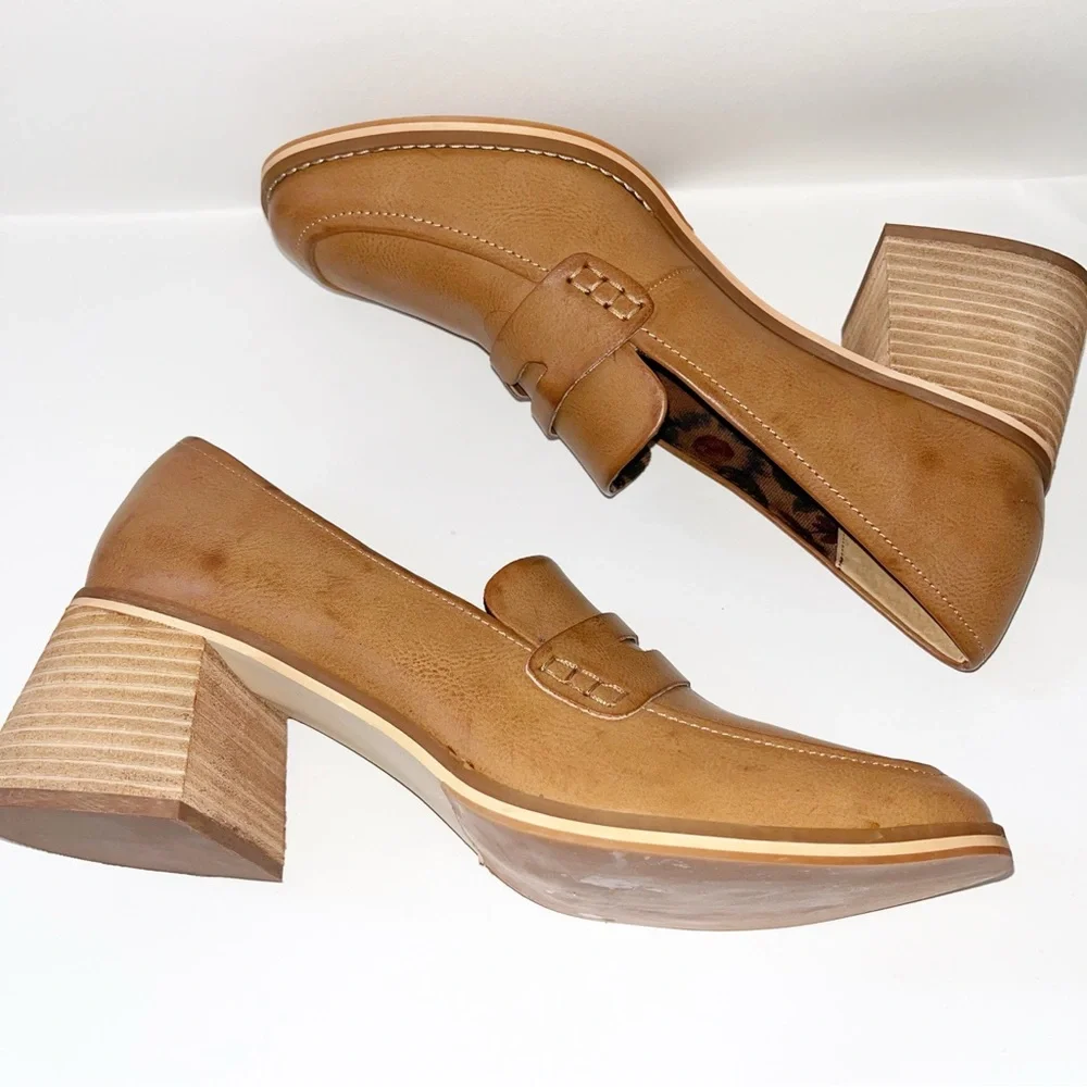 Korks by Kork-Ease Platform Penny Loafer Cicely Slip-On Shoes Womens 11 M Heels